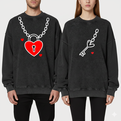 Heart-to-Heart Lock Couple Outfits - Valentine's Day Edition