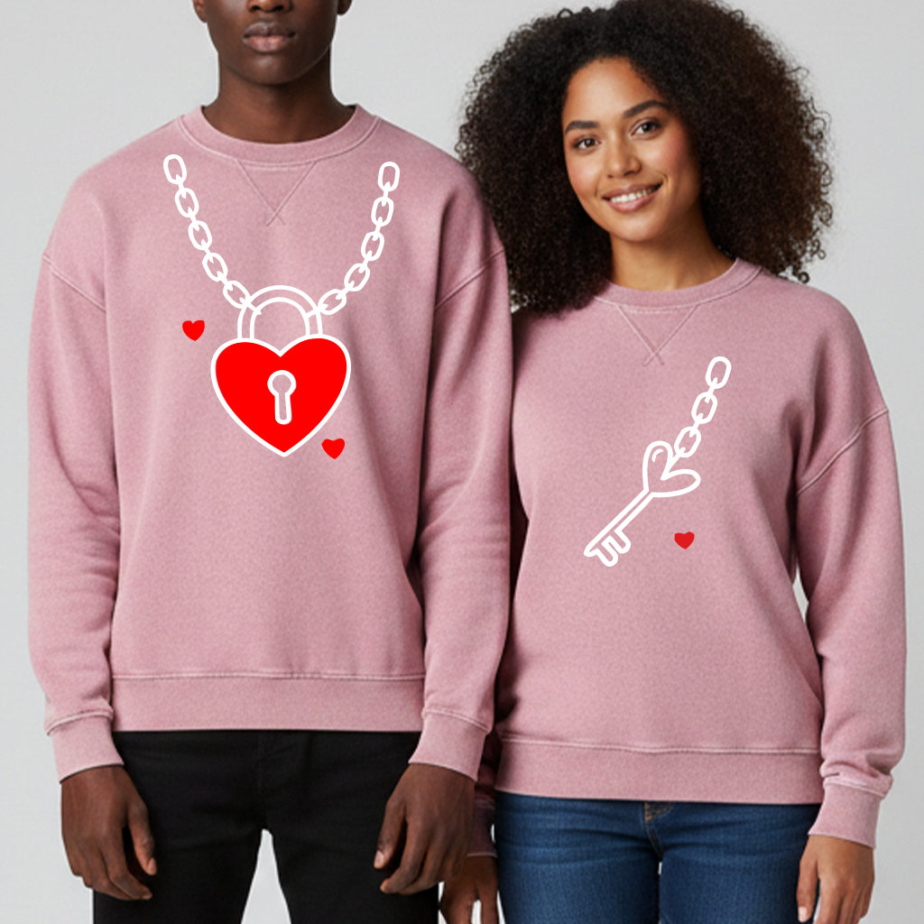 Heart-to-Heart Lock Couple Outfits - Valentine's Day Edition
