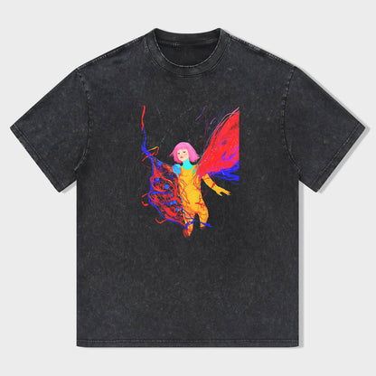Colorful Angel Graphic T-Shirt