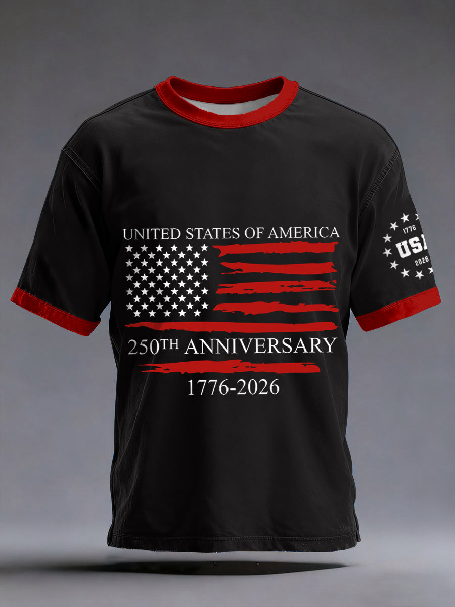 250th Anniversary Print T-Shirt For Men