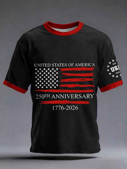 250th Anniversary Print T-Shirt For Men
