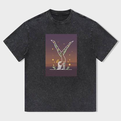 Unicorn Yoga Graphic T-Shirt