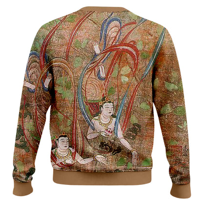 Dunhuang Art Print Crewneck Sweater