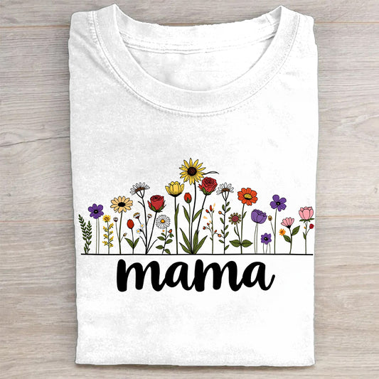 Floral Mama Graphic Tee T-Shirt