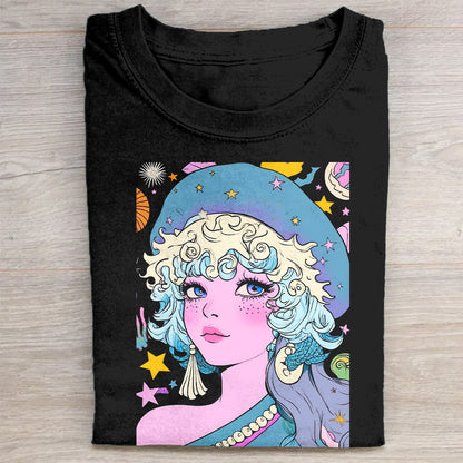 Colorful Anime Graphic T-Shirt