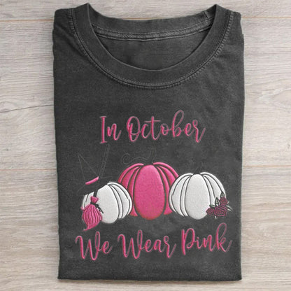 Pink Pumpkins 'In October We Wear Pink' Graphic Tee