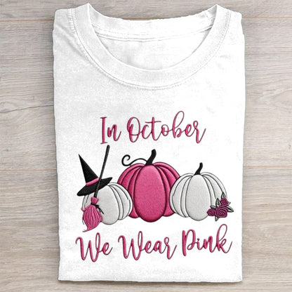 Pink Pumpkins 'In October We Wear Pink' Graphic Tee