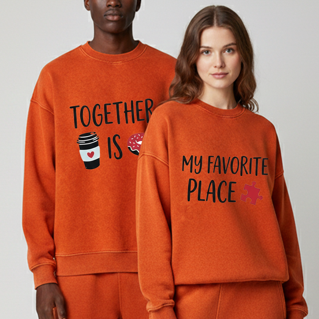 Together Is My Favorite Place Couple Outfits - Valentine's Day Edition