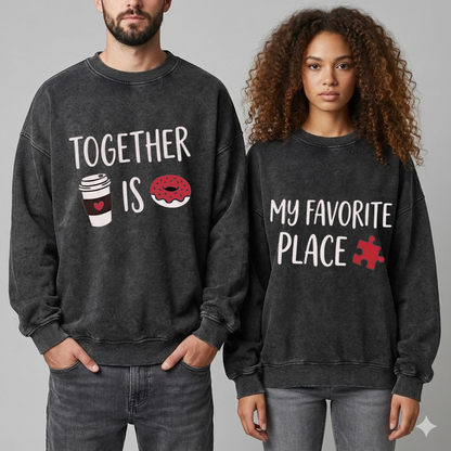 Together Is My Favorite Place Couple Outfits - Valentine's Day Edition