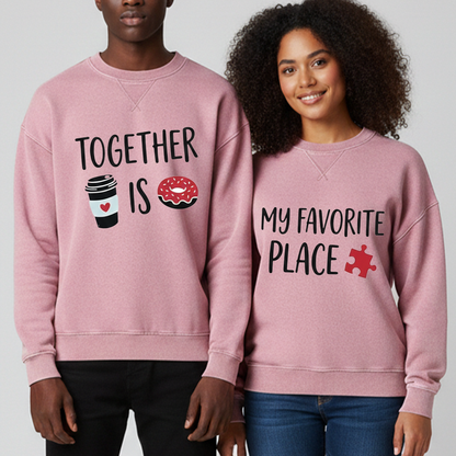 Together Is My Favorite Place Couple Outfits - Valentine's Day Edition