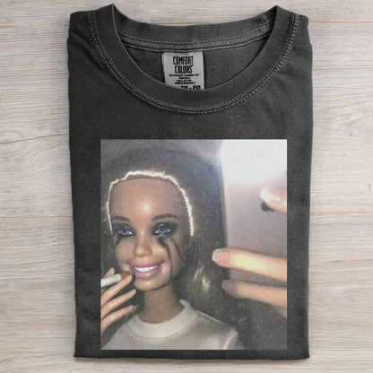 BLACK BARBIEGIRL MEME T-SHIRT