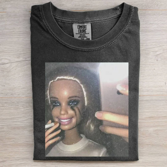 BLACK BARBIEGIRL MEME T-SHIRT