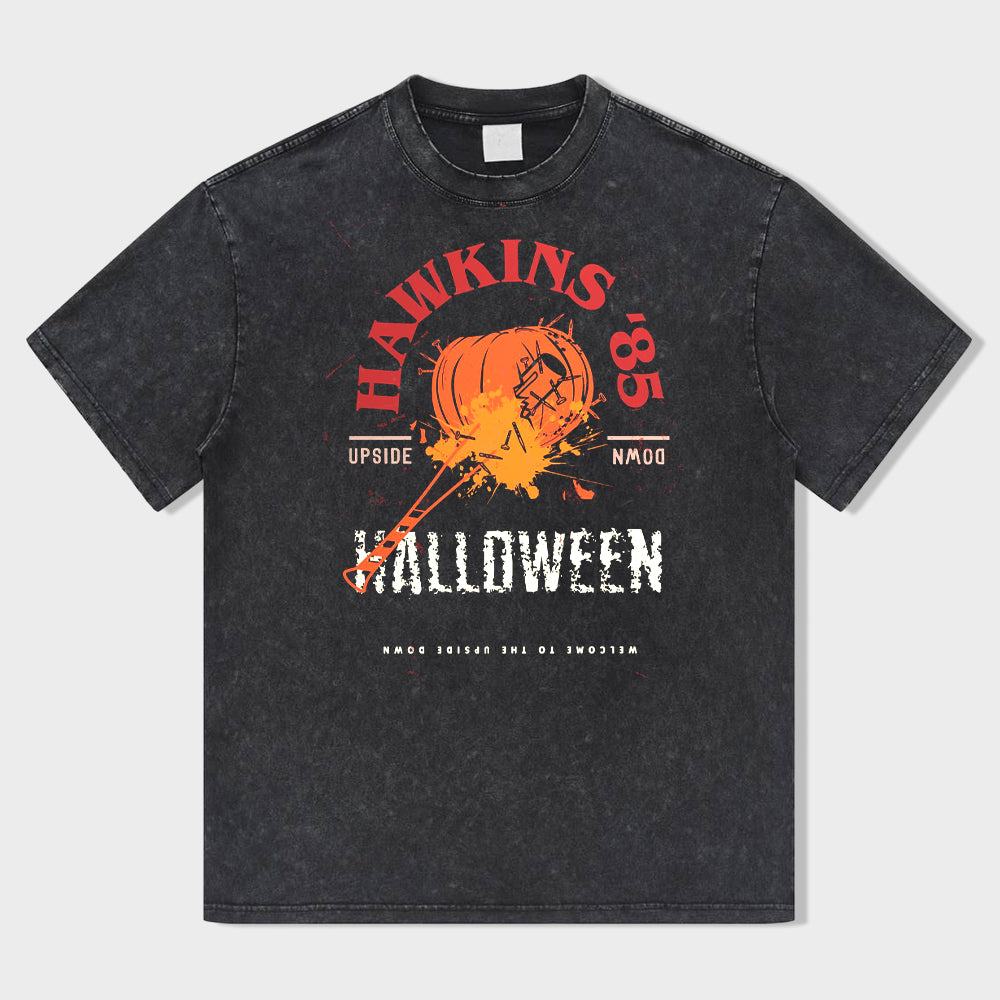 Halloween Backfire Festival Acid Wash T-Shirt - heygraff