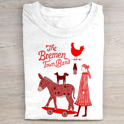 Bremen Town Musicians Graphic Design T-Shirt