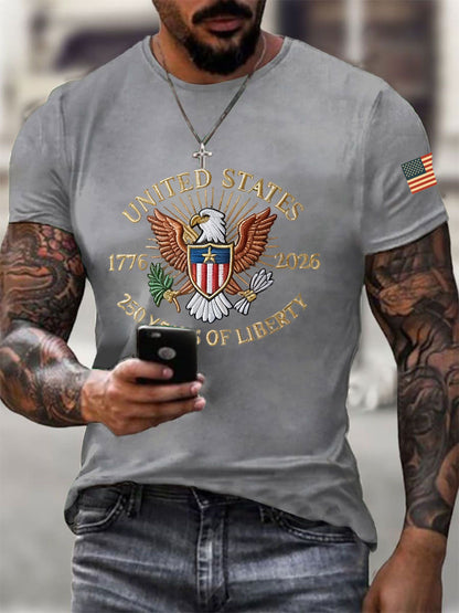 250th Anniversary Printed Casual T-Shirt For Men