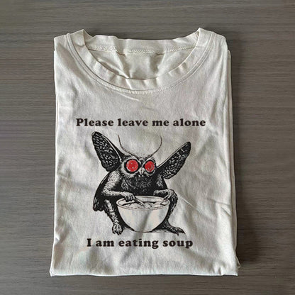 Mothman Eating Soup T-shirt/Sweatshirt - heygraff