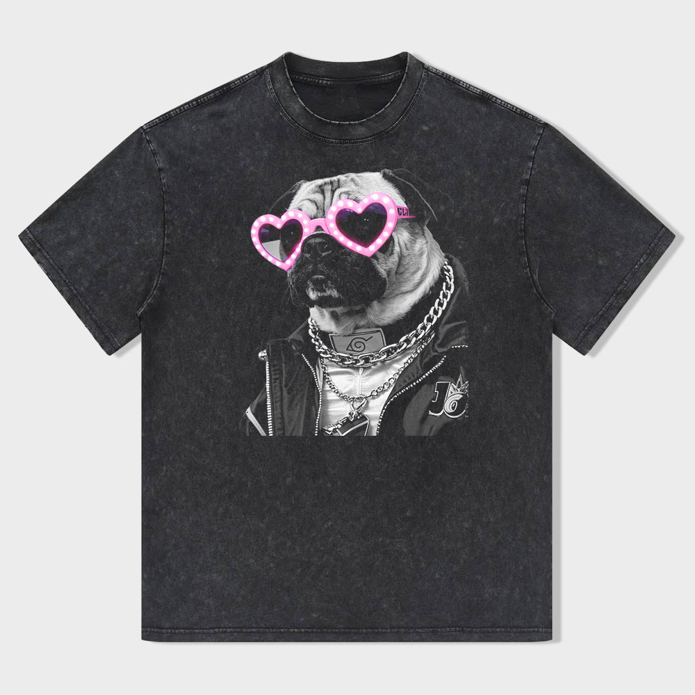 Funny Pug Sunglasses Unisex T-Shirt