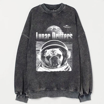 Pug Moon Adventure Funny T-Shirt