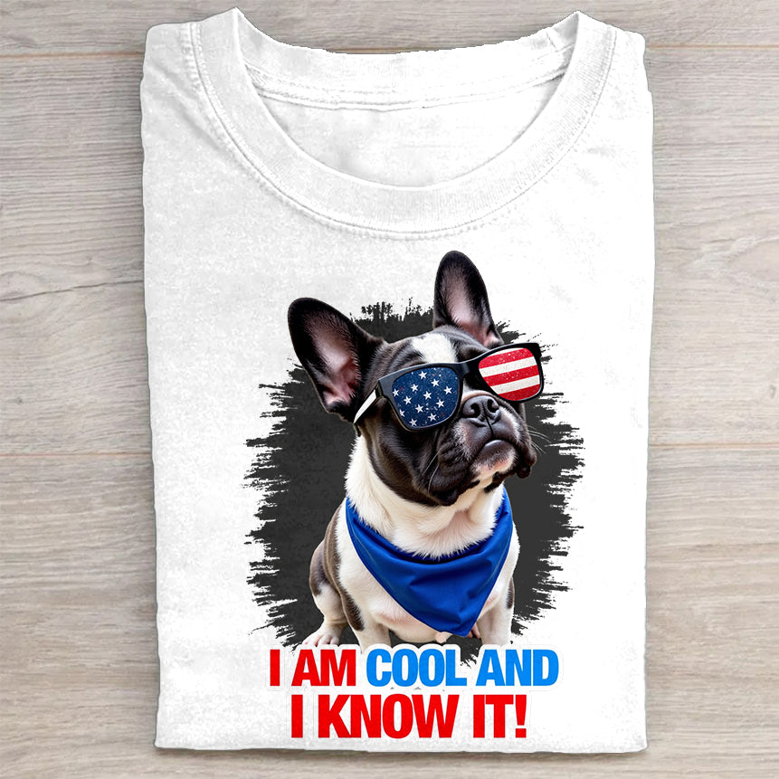 Cool French Bulldog Graphic T-Shirt