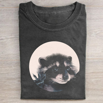 Funny Raccoon Vintage Washed T-shirt