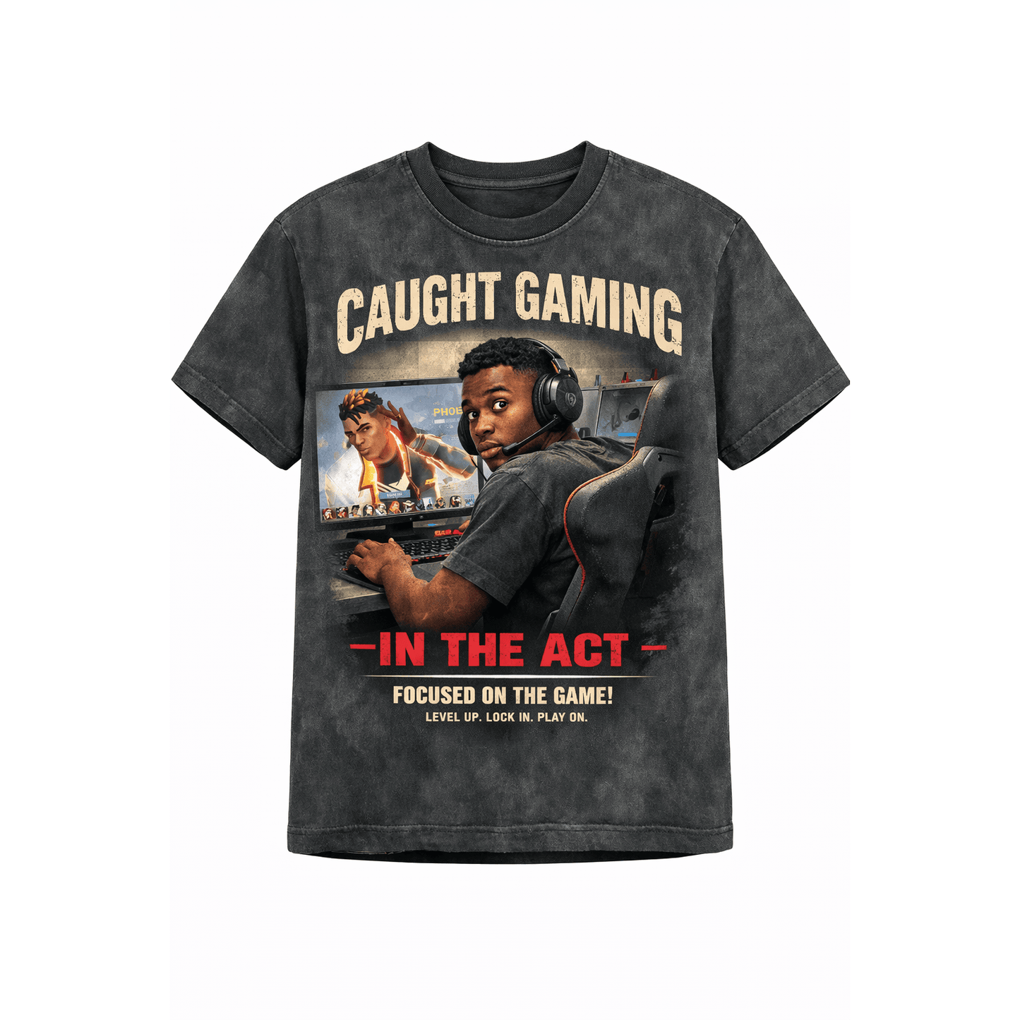Caught Gaming  T-shirt