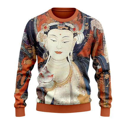 Dunhuang Art Print Sweater