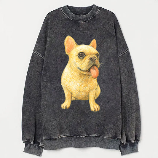 Cute Dog Art Print Casaul Sweatshirt