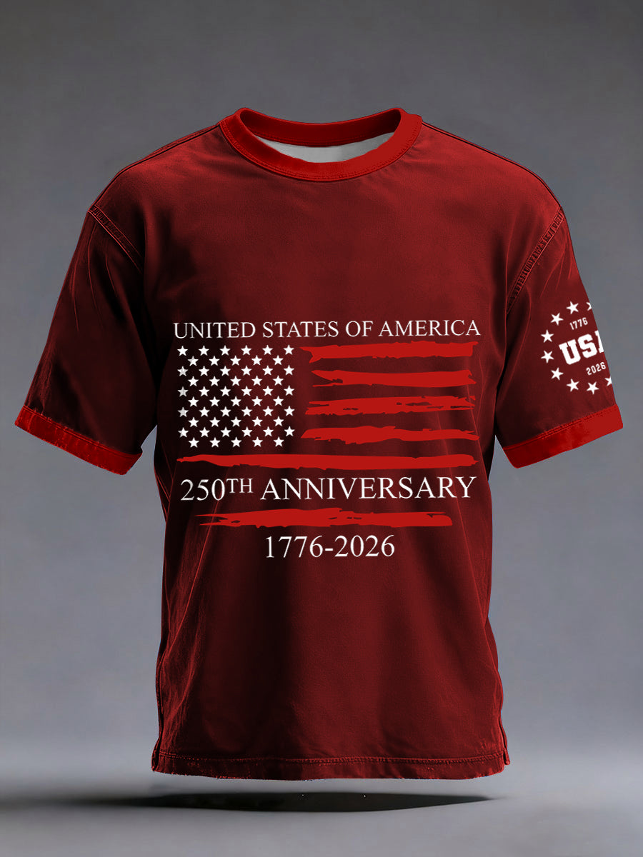 250th Anniversary Print T-Shirt For Men