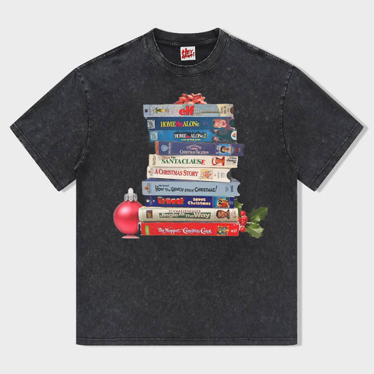 Vintage Christmas Movies Vhs T-Shirt - heygraff