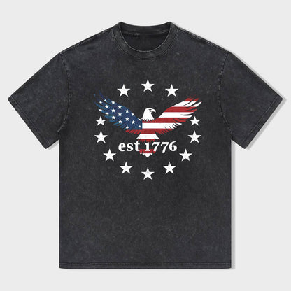 American Flag Eagle Est. 1776 Vintage T-Shirt