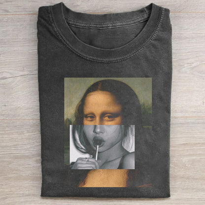 Mona Lisa Art Print Graphic T-Shirt