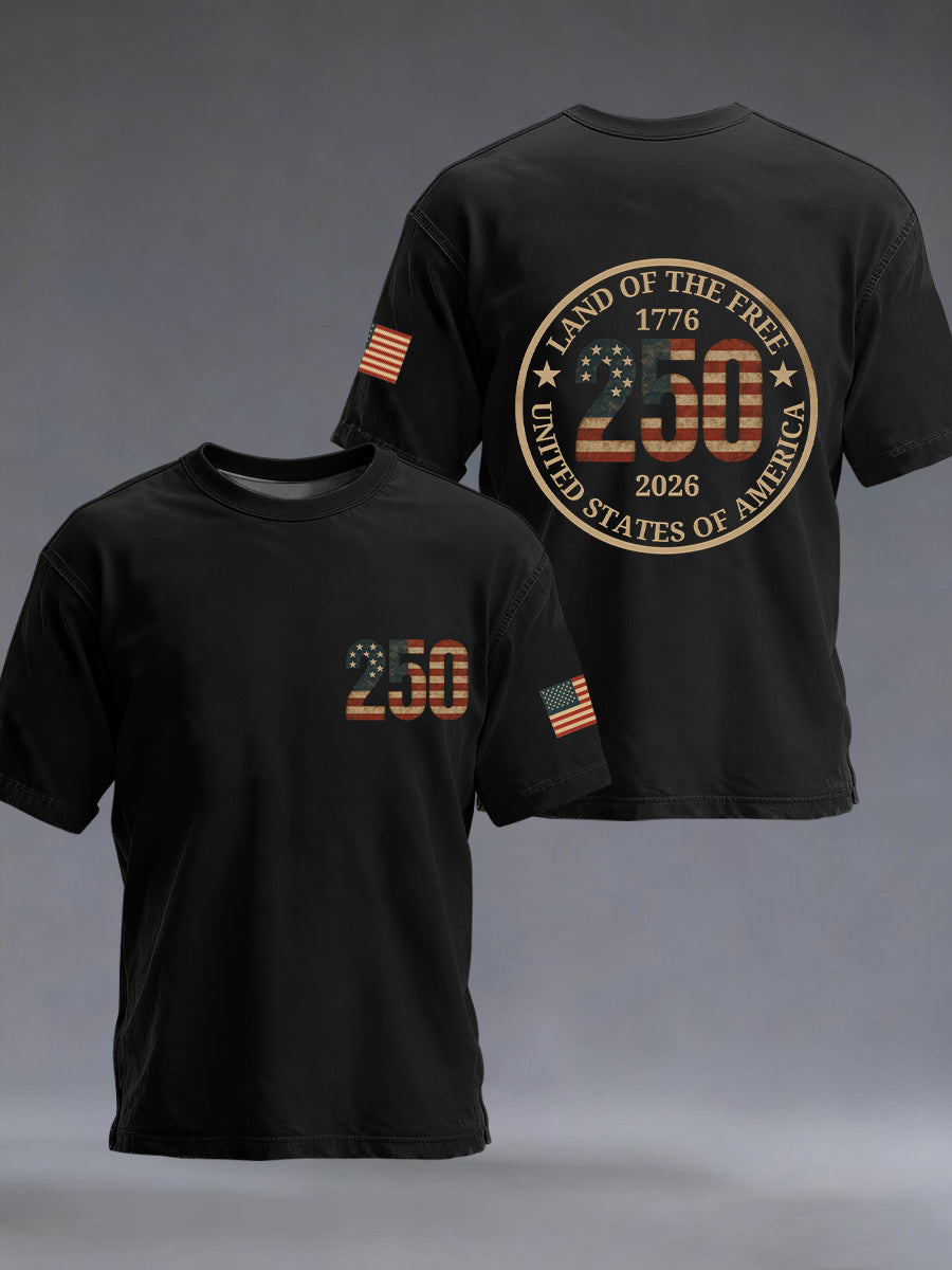 250th Anniversary Print T-Shirt For Men
