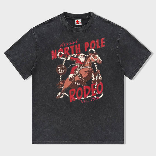 North Pole Rodeo T-Shirt - heygraff
