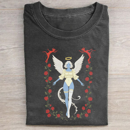 Angel Wings Graphic Print Men's T-Shirt