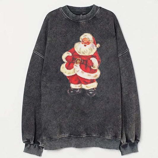 Vintage Santa Comfort Colors Sweatshirt - heygraff