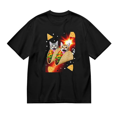 Cute Cat Taco Graphic T-Shirt