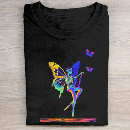 Colorful Butterfly Graphic T-Shirt
