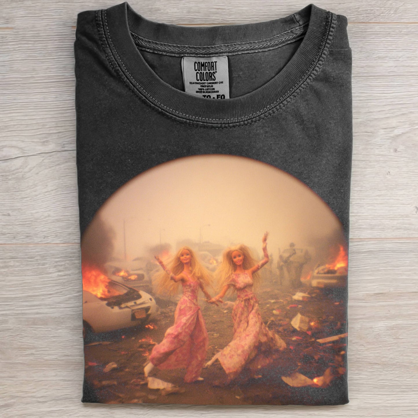 WAR TWO BARBIES DANCING TEE