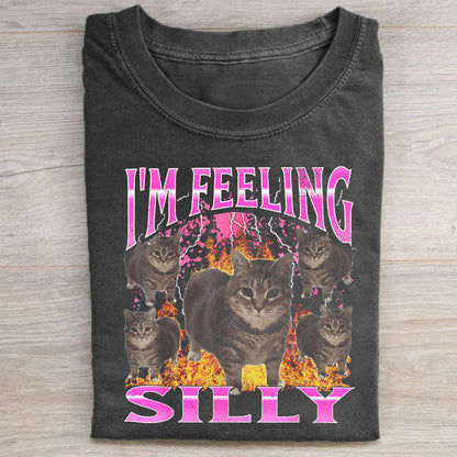 I'm Feeling Silly Funny Oia Oia Cat T-Shirt