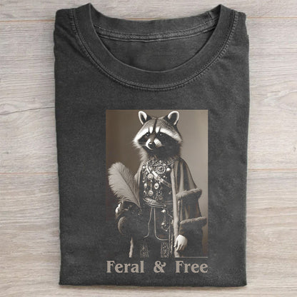 Feral & Free Raccoon Graphic T-Shirt