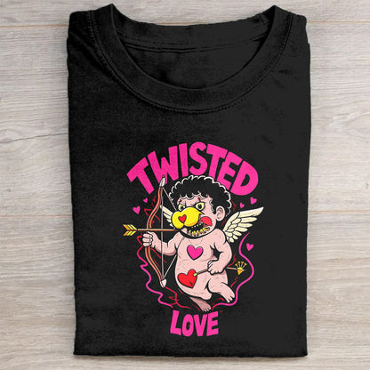 Twisted Love Cupid Graphic T-Shirt