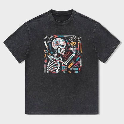 Heygraff Creativity Acid Wash T-Shirt