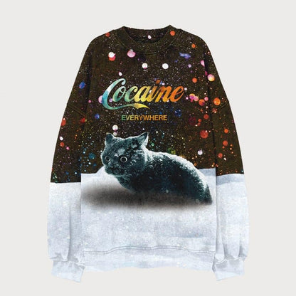Let It Snow Cat Unisex Sweatshirt - heygraff
