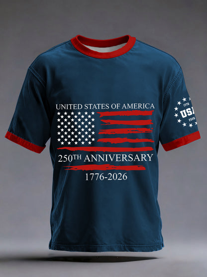 250th Anniversary Print T-Shirt For Men