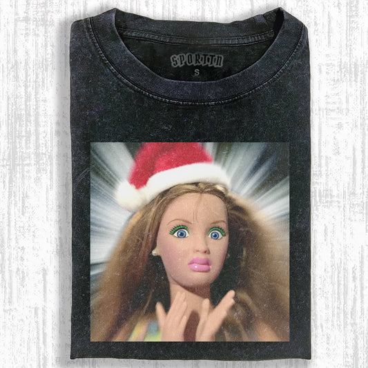 CHRISTMAS BARBIE MEME ICON TEE