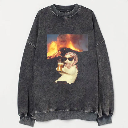 CALM AND COLLECTED CAT T-SHIRT