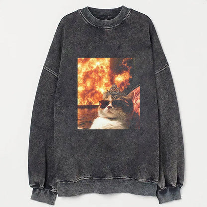 CALM AND COLLECTED CAT T-SHIRT