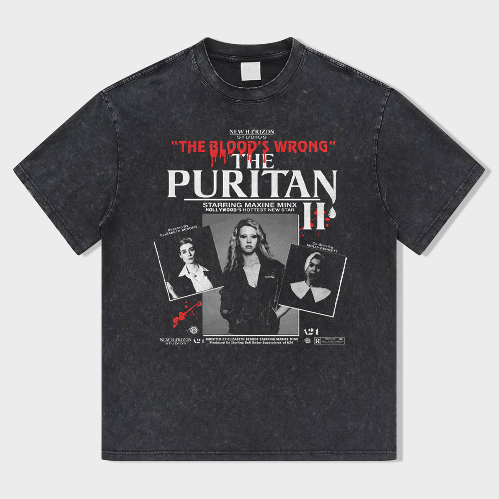 Dark Obsession Acid Wash T-Shirt - heygraff