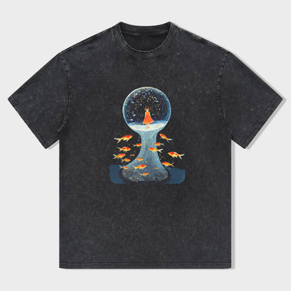 Fish Galaxy Graphic T-Shirt