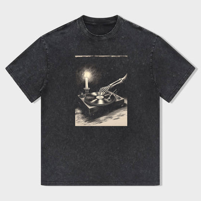 Vintage Gramophone Graphic T-Shirt
